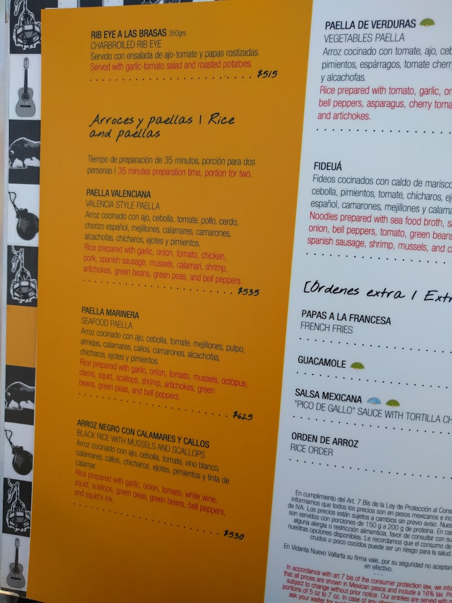 Menu Chiringuito At Vidanta Nuevo Vallarta-5